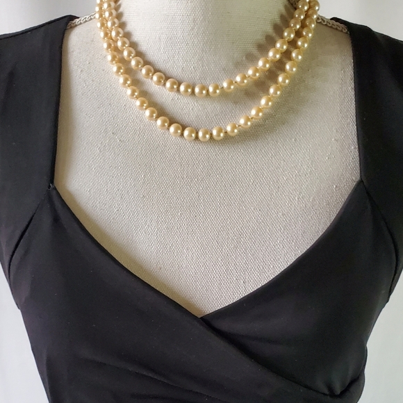 White House Black Market Blk Instantly Slimming Sleeveless Bodycon Dress Size 8 - Picture 4 of 7